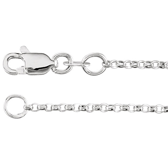 Rolo Chain, 16 Inches Long 1.5 Mm  - Ch1004 Charms Rolo Chain, 16 Inches Long 1.5 Mm  - Ch1004  Sterling Silver  Jewelry Rolo Chain, 16 inches Long 1.5 mm  - CH1004 jewelry