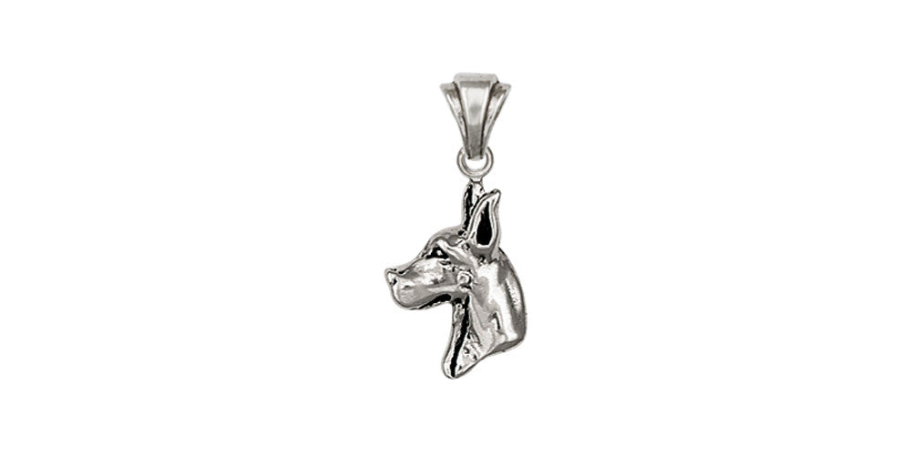 Great Dane Charms Great Dane Pendant Sterling Silver Dog Jewelry Great Dane jewelry