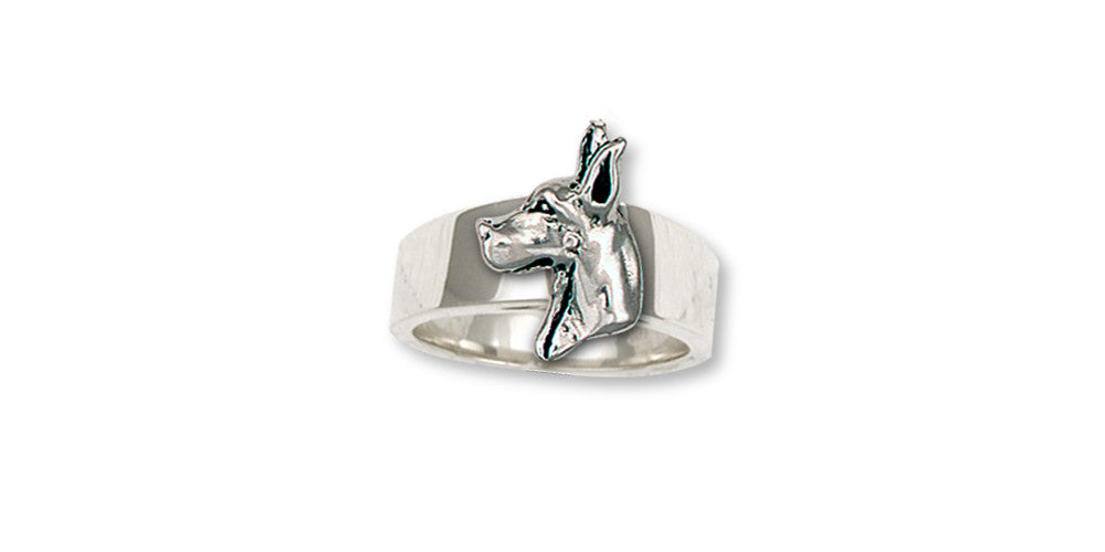 Great Dane Charms Great Dane Ring Sterling Silver Dog Jewelry Great Dane jewelry