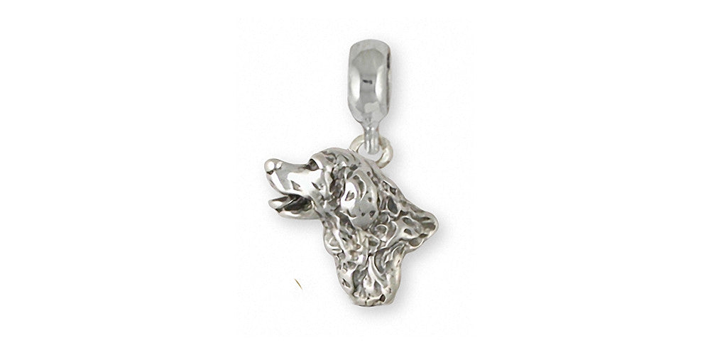 Golden Retriever Charms Golden Retriever Charm Slide Sterling Silver Dog Jewelry Golden Retriever jewelry