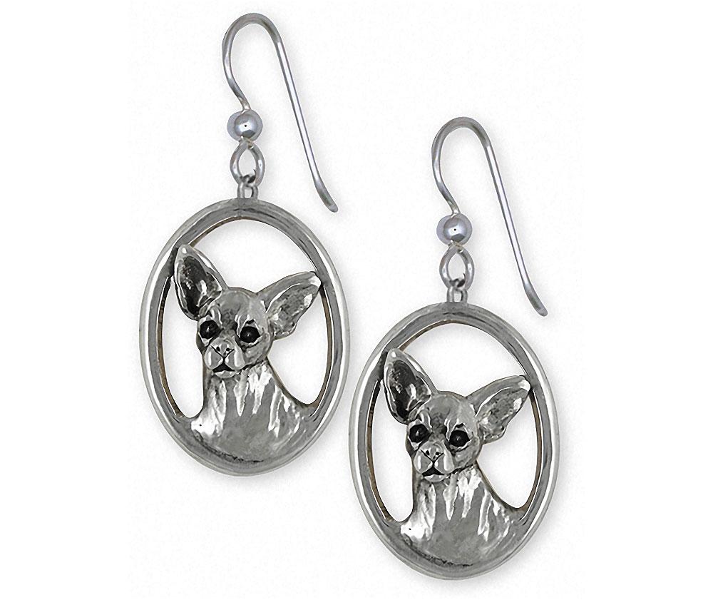 Chihuahua Charms Chihuahua Earrings Sterling Silver Dog Jewelry Chihuahua jewelry