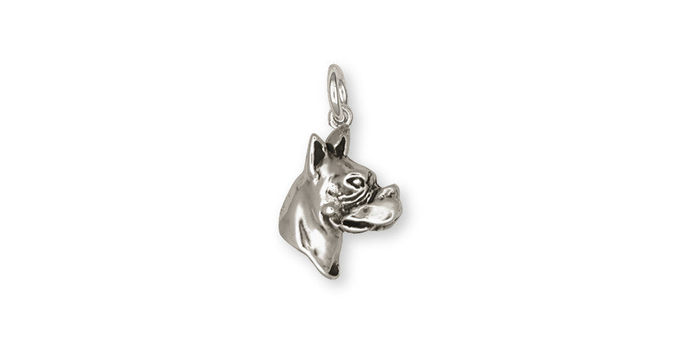 Boxer Charms Boxer Charm Sterling Silver Dog Jewelry Boxer jewelry