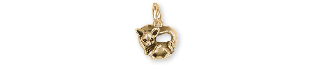 Chihuahua Charms Chihuahua Charm 14k Yellow Gold Chihuahua Jewelry Chihuahua jewelry