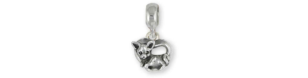Chihuahua Charms Chihuahua Charm Slide Sterling Silver Chihuahua Jewelry Chihuahua jewelry