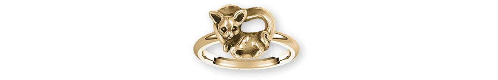Chihuahua Charms Chihuahua Ring 14k Yellow Gold Chihuahua Jewelry Chihuahua jewelry
