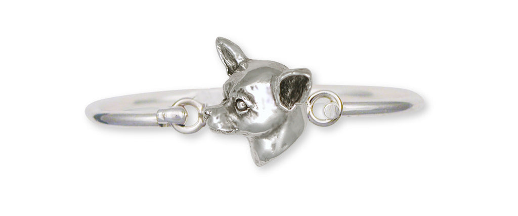 Chihuahua Charms Chihuahua Bracelet Sterling Silver Dog Jewelry Chihuahua jewelry