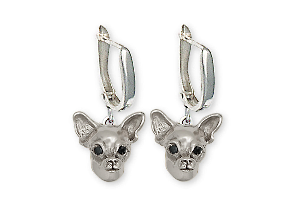 Chihuahua Dog Charms Chihuahua Dog Earrings Handmade Sterling Silver Dog Jewelry Chihuahua Dog jewelry