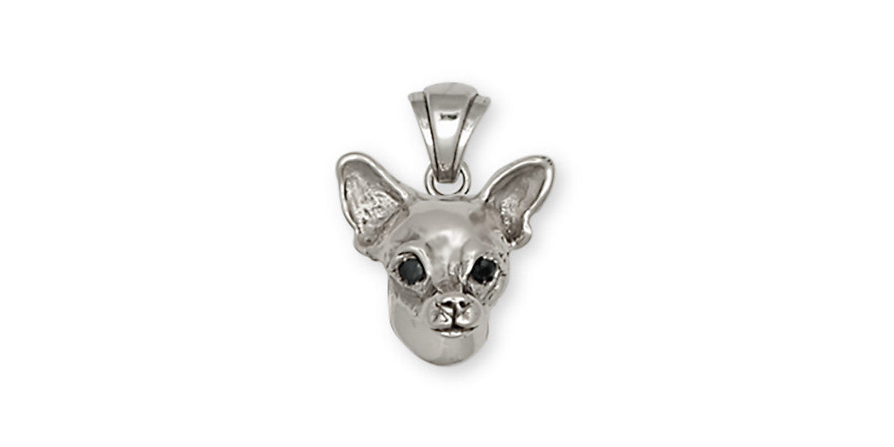Chihuahua Dog Charms Chihuahua Dog Pendant Handmade Sterling Silver Dog Jewelry Chihuahua Dog jewelry