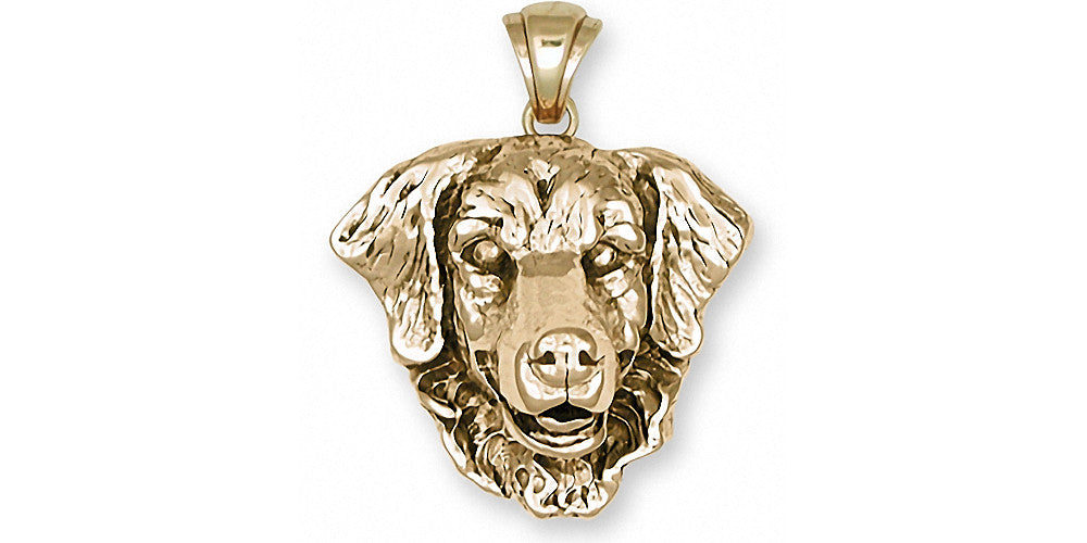 Golden Retriever Charms Golden Retriever Pendant 14k Gold Dog Jewelry Golden Retriever jewelry