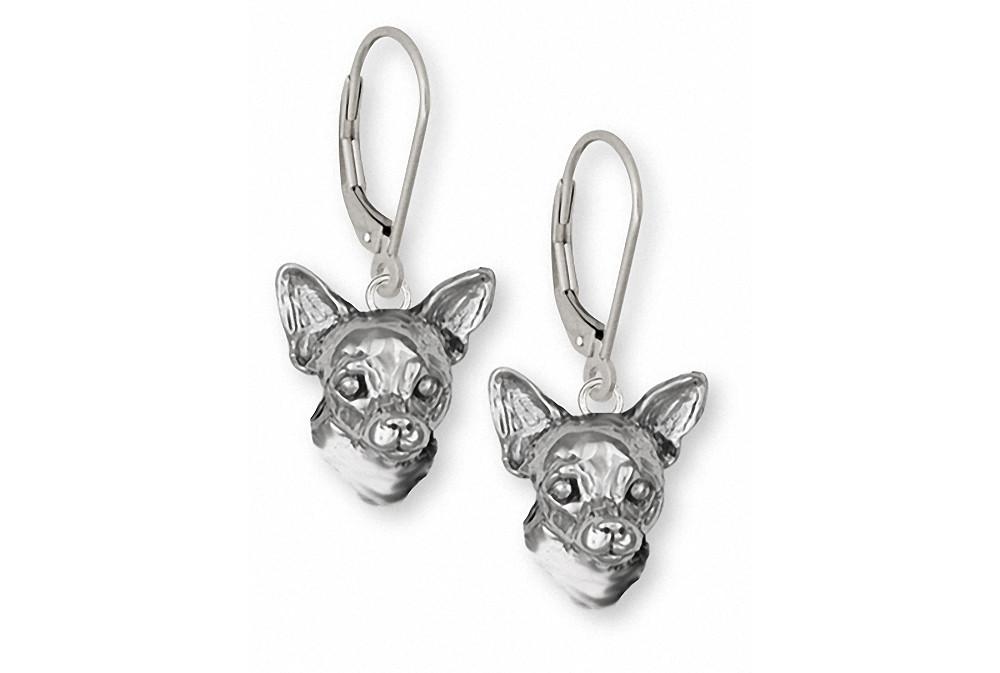 Chihuahua Charms Chihuahua Earrings Sterling Silver Dog Jewelry Chihuahua jewelry