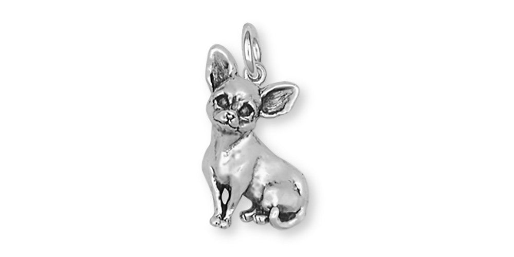 Chihuahua Dog Charms Chihuahua Dog Charm Handmade Sterling Silver Dog Jewelry Chihuahua Dog jewelry
