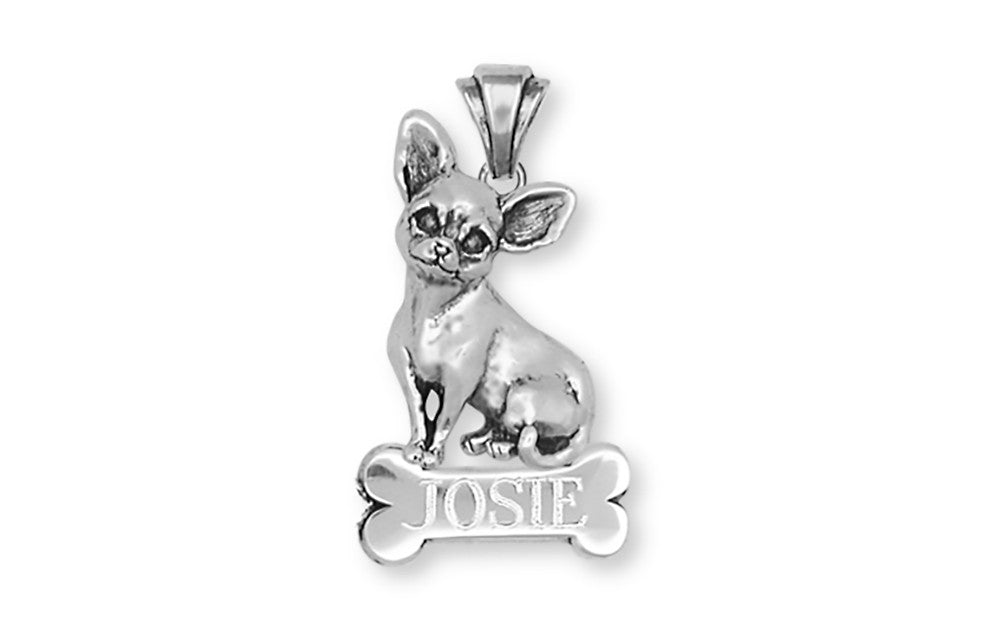 Chihuahua Dog Charms Chihuahua Dog Personalized Pendant Handmade Sterling Silver Dog Jewelry Chihuahua Dog jewelry