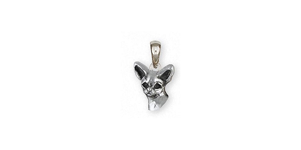 Chihuahua Charms Chihuahua Pendant Sterling Silver Dog Jewelry Chihuahua jewelry