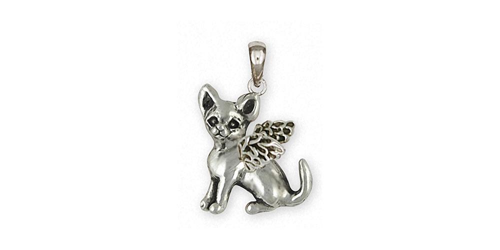 Chihuahua Angel Charms Chihuahua Angel Pendant Sterling Silver Dog Jewelry Chihuahua Angel jewelry