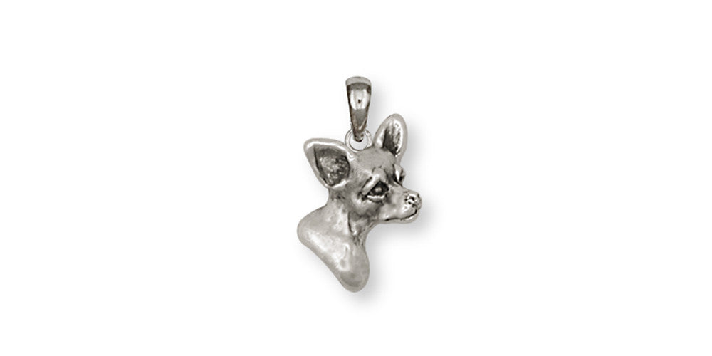 Chihuahua Charms Chihuahua Pendant Sterling Silver Dog Jewelry Chihuahua jewelry