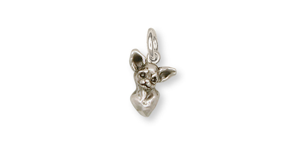 Chihuahua Charms Chihuahua Charm Sterling Silver Dog Jewelry Chihuahua jewelry