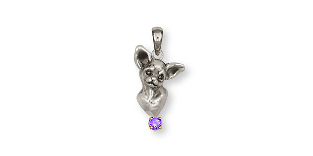 Chihuahua Charms Chihuahua Pendant Sterling Silver Dog Jewelry Chihuahua jewelry