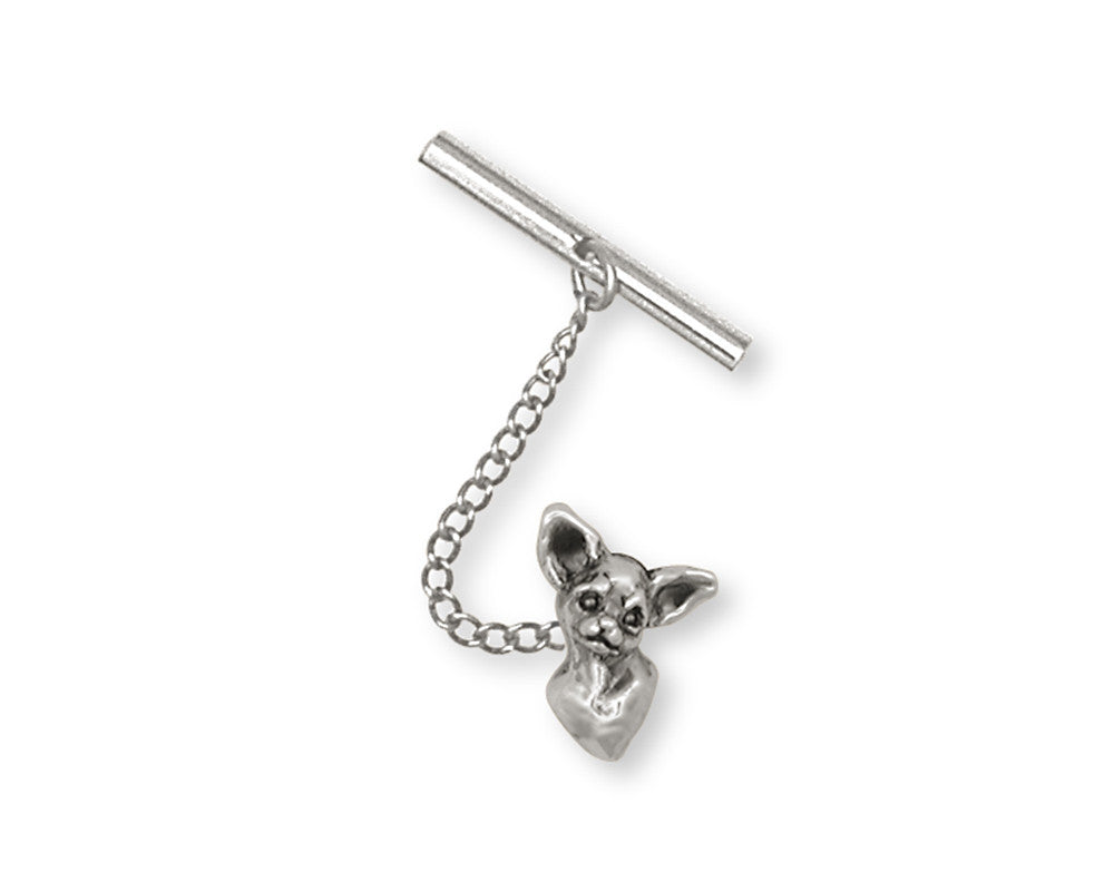 Chihuahua Charms Chihuahua Tie Tack Sterling Silver Dog Jewelry Chihuahua jewelry