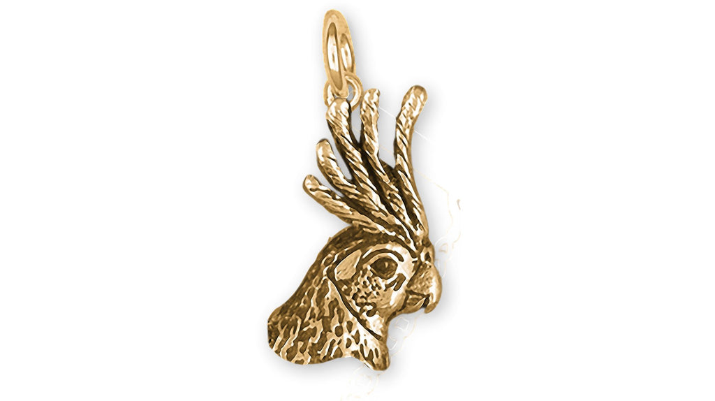 Cockatiel Charms Cockatiel Charm 14k Gold Cockatiel Jewelry Cockatiel jewelry