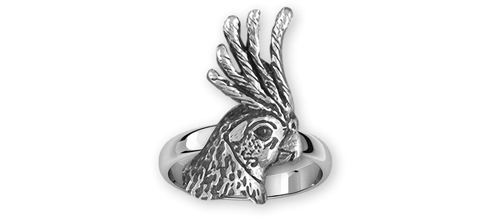 Cockatiel Charms Cockatiel Ring Sterling Silver Cockatiel Jewelry Cockatiel jewelry