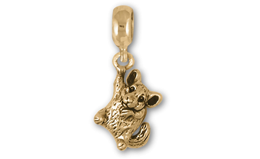 Chinchilla Charms Chinchilla Charm Slide 14k Gold Chinchilla Jewelry Chinchilla jewelry