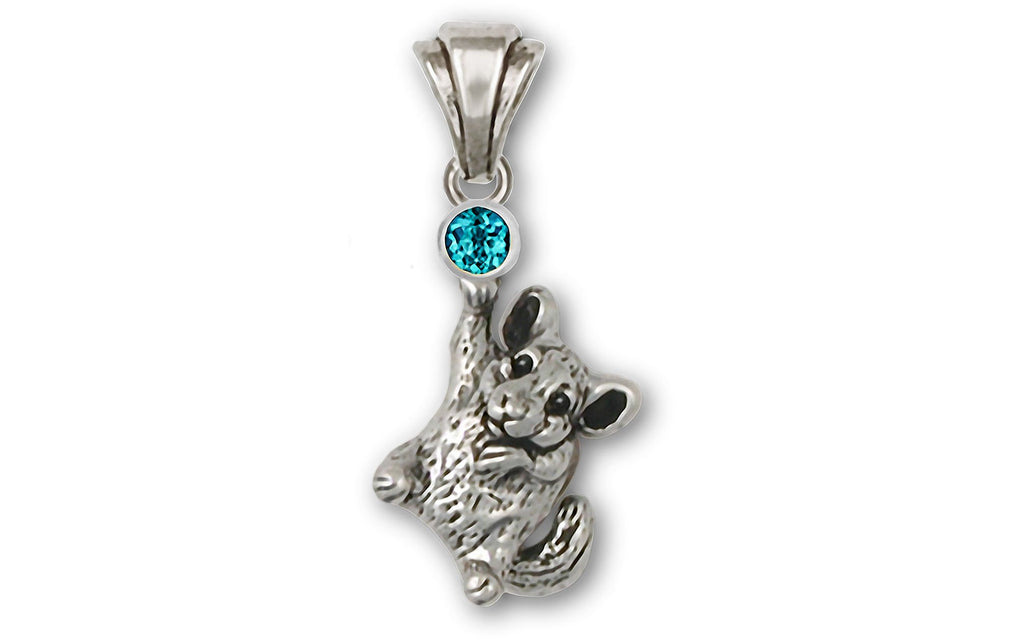 Chinchilla Charms Chinchilla Pendant Sterling Silver Chinchilla Jewelry Chinchilla jewelry