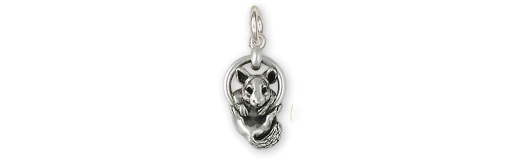 Chinchilla Charms Chinchilla Charm Sterling Silver Chinchilla Jewelry Chinchilla jewelry