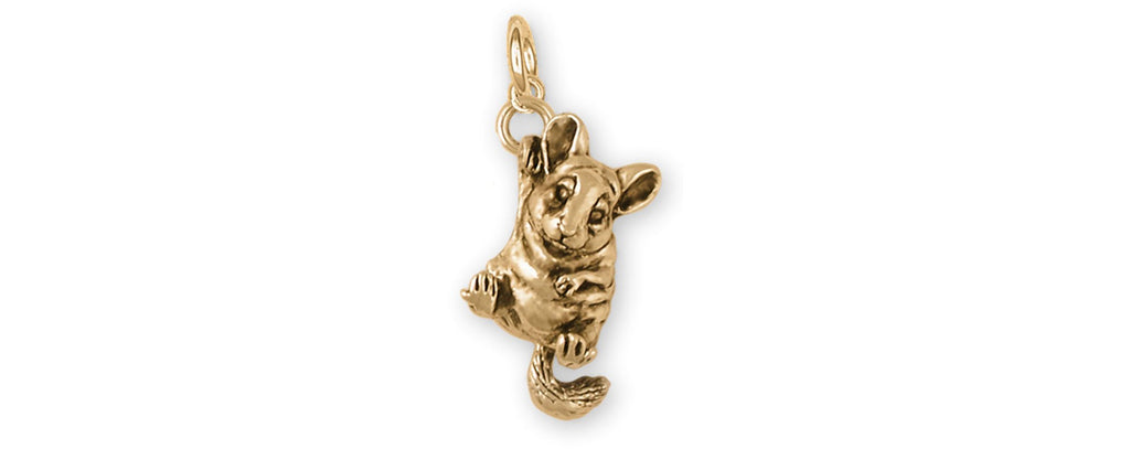 Chinchilla Charms Chinchilla Charm 14k Gold Chinchilla Jewelry Chinchilla jewelry