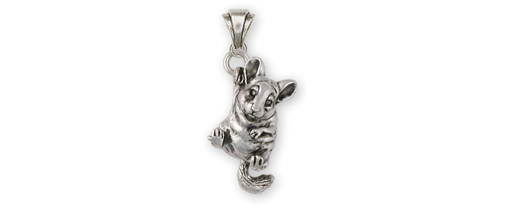 Chinchilla Charms Chinchilla Pendant Sterling Silver Chinchilla Jewelry Chinchilla jewelry