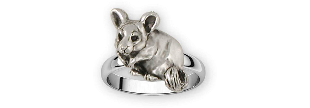 Chinchilla Charms Chinchilla Ring Sterling Silver Chinchilla Jewelry Chinchilla jewelry