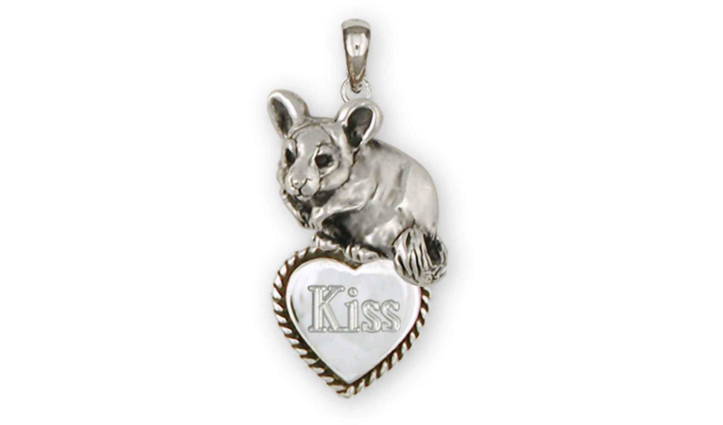 Chinchilla Charms Chinchilla Personalized Pendant Sterling Silver Chinchilla Jewelry Chinchilla jewelry