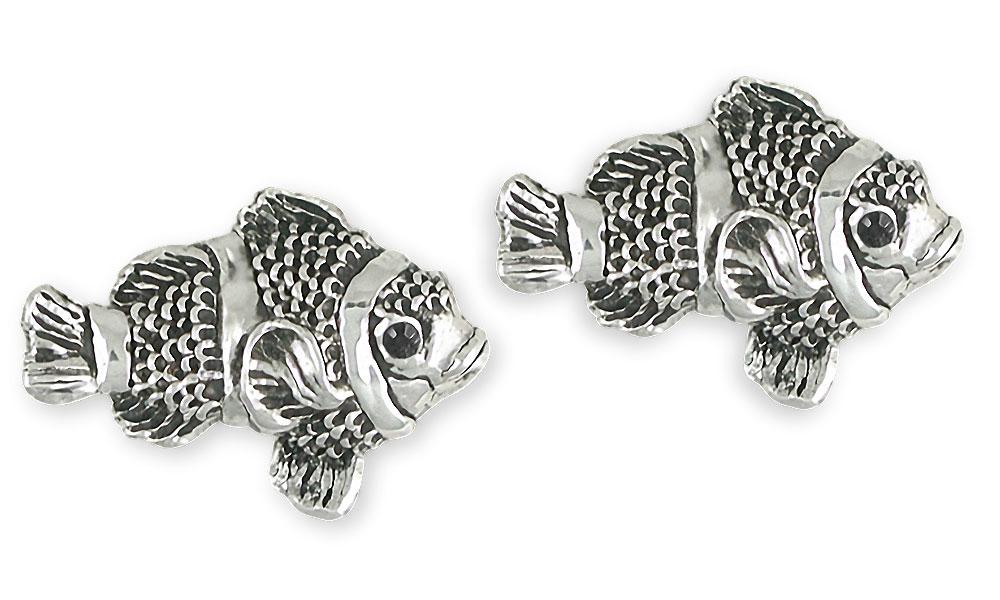 Clownfish Charms Clownfish Cufflinks Sterling Silver Clownfish Jewelry Clownfish jewelry