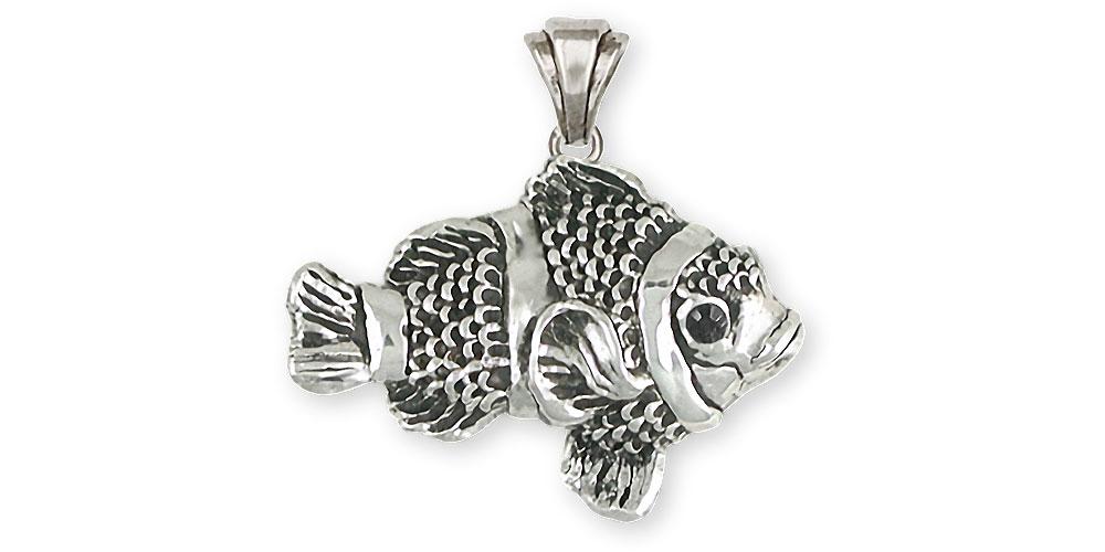 Clownfish Charms Clownfish Pendant Sterling Silver Clownfish Jewelry Clownfish jewelry