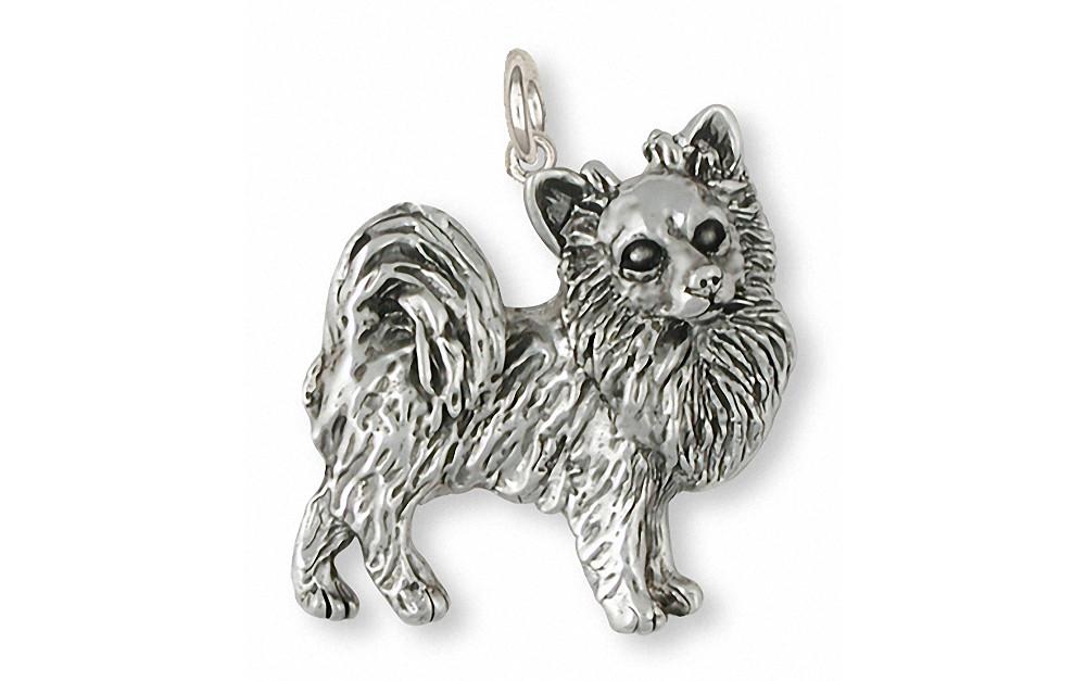 Long Hair Chihuahua Charms Long Hair Chihuahua Charm Sterling Silver Dog Jewelry Long Hair Chihuahua jewelry