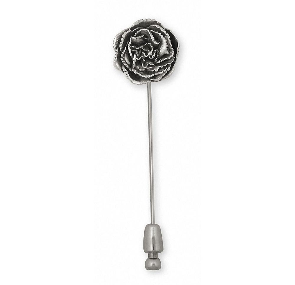 Carnation Charms Carnation Brooch Pin Sterling Silver Flower Jewelry Carnation jewelry
