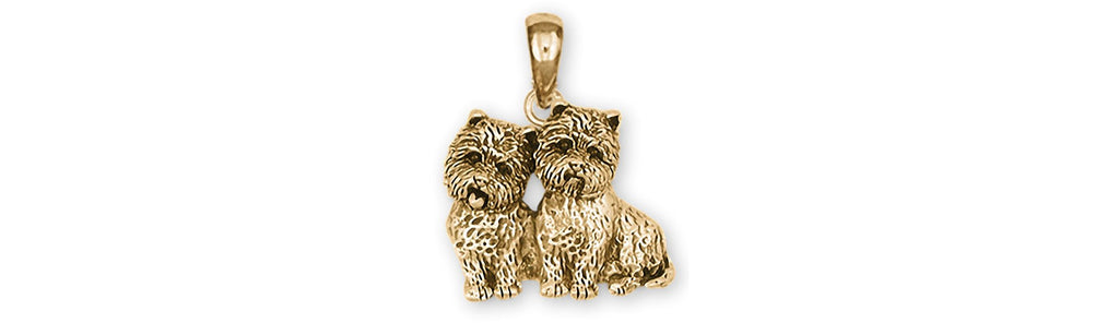 Cairn Charms Cairn Pendant 14k Yellow Gold Cairn Terrier Jewelry Cairn jewelry
