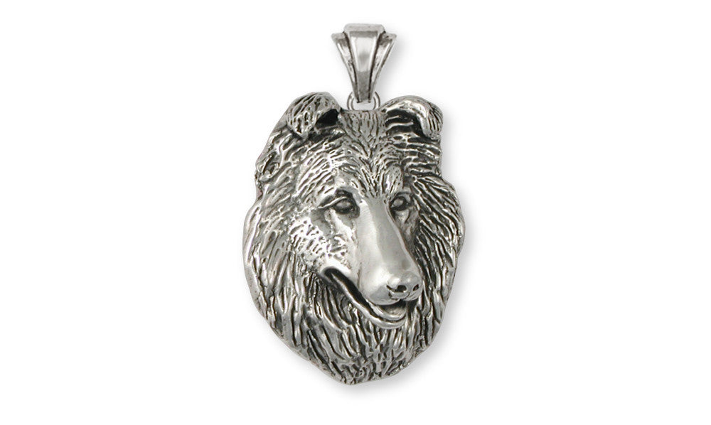 Collie Charms Collie Pendant Sterling Silver Dog Jewelry Collie jewelry