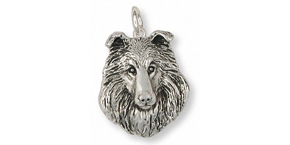 Collie Charms Collie Chain Sterling Silver Dog Jewelry Collie jewelry