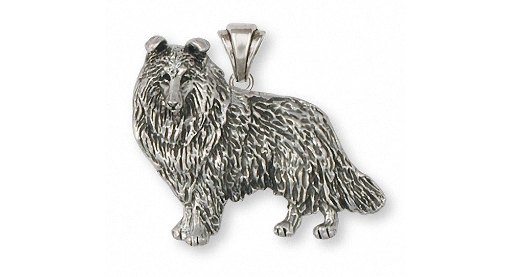 Collie Charms Collie Pendant Sterling Silver Dog Jewelry Collie jewelry