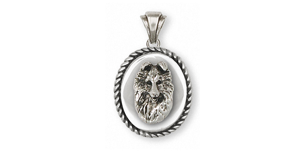 Collie Charms Collie Pendant Sterling Silver Dog Jewelry Collie jewelry