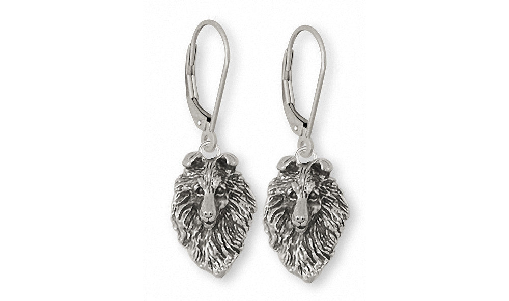Collie Charms Collie Earrings Sterling Silver Dog Jewelry Collie jewelry