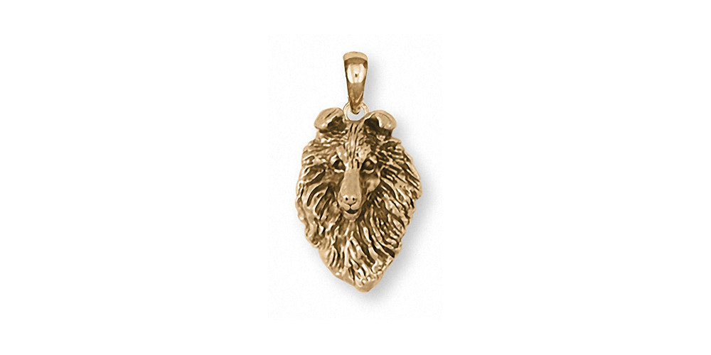 Collie Charms Collie Pendant 14k Gold Dog Jewelry Collie jewelry