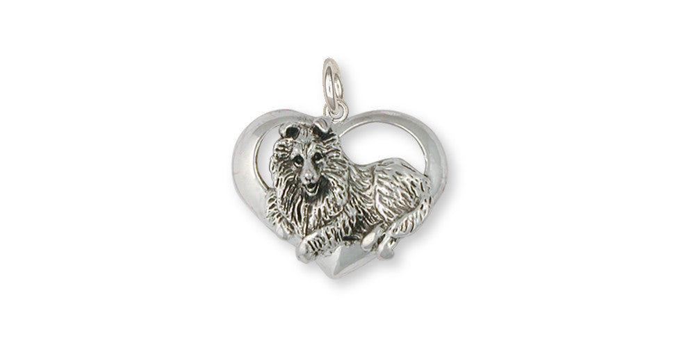 Collie Charms Collie Charm Sterling Silver Dog Jewelry Collie jewelry