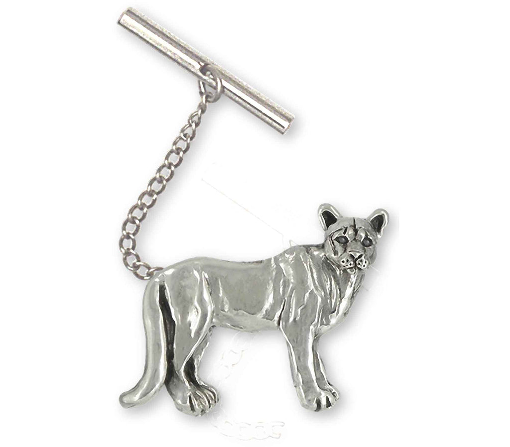 Cougar Charms Cougar Tie Tack Sterling Silver Mountain Lion Jewelry Cougar jewelry