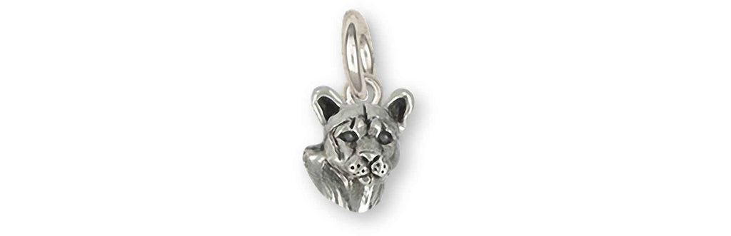 Cougar Charms Cougar Charm Sterling Silver Mountain Lion Jewelry Cougar jewelry