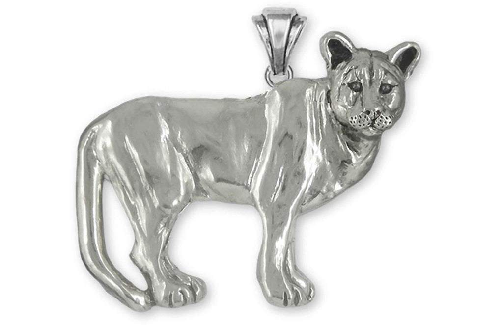 Cougar Charms Cougar Pendant Sterling Silver Mountain Lion Jewelry Cougar jewelry