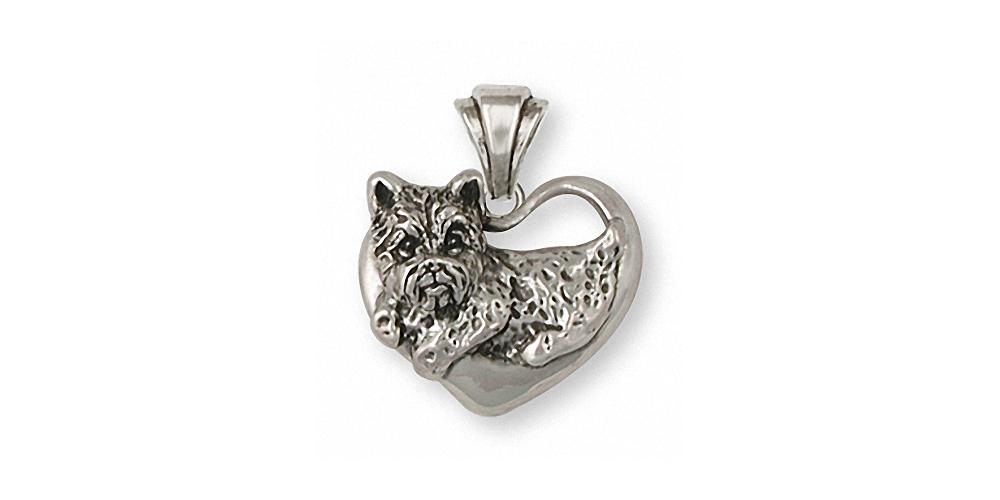 Cairn Terrier Charms Cairn Terrier Pendant Sterling Silver Dog Jewelry Cairn Terrier jewelry