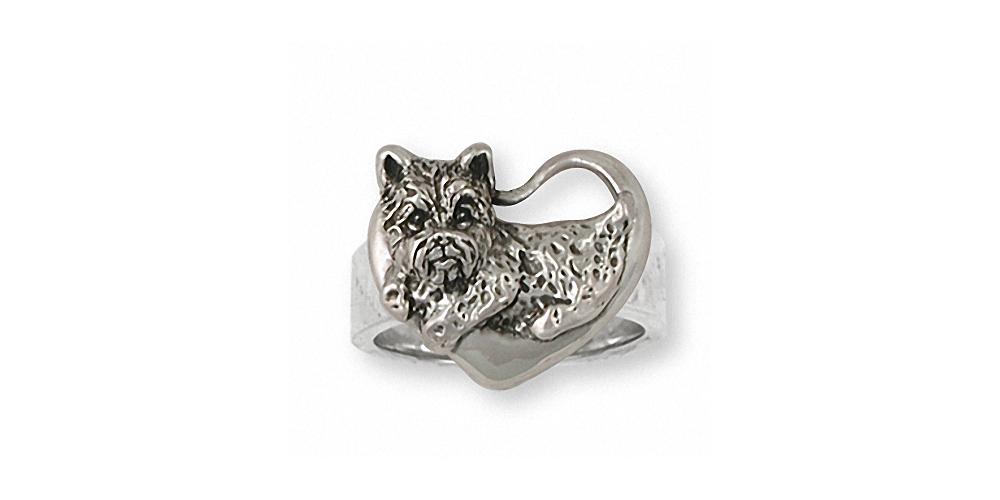 Cairn Terrier Charms Cairn Terrier Ring Sterling Silver Dog Jewelry Cairn Terrier jewelry