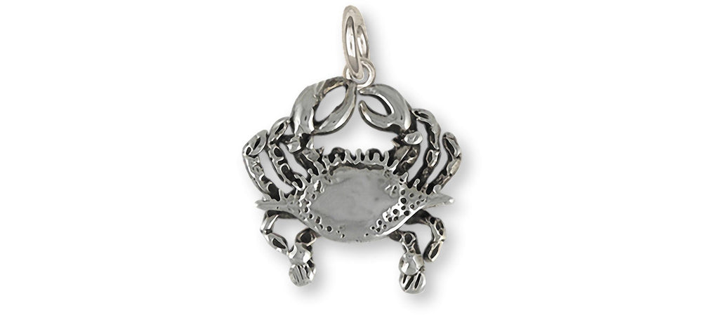 Crab Charms Crab Charm Sterling Silver Crab Jewelry Crab jewelry