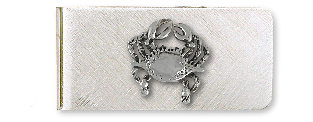Crab Charms Crab Money Clip Sterling Silver And Stainless Steel Crab Jewelry Crab jewelry